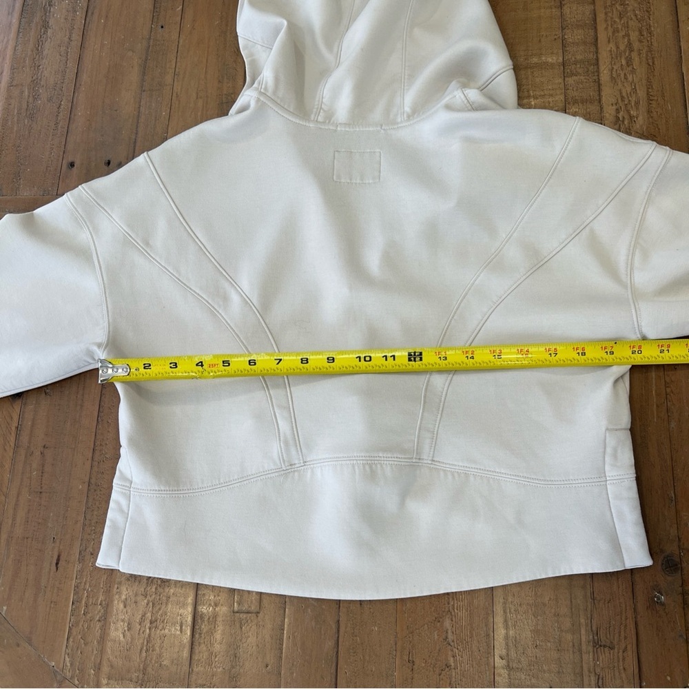 Abercrombie Fitch YPB Half Zip Hoodie Sweatshirt Women’s XS Cement Cropped - Picture 8 of 9